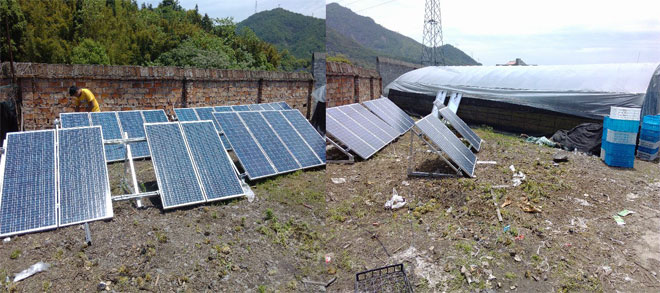 Solar pump water supply system application site