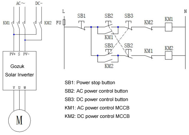 AC DC power supply switch diagram