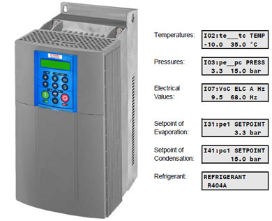 Refrigeration Variable frequency drive settings